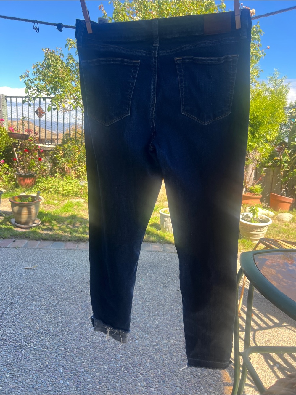Lucky Brand Women's Dark Blue Cropped Jeans - Straight Ankle